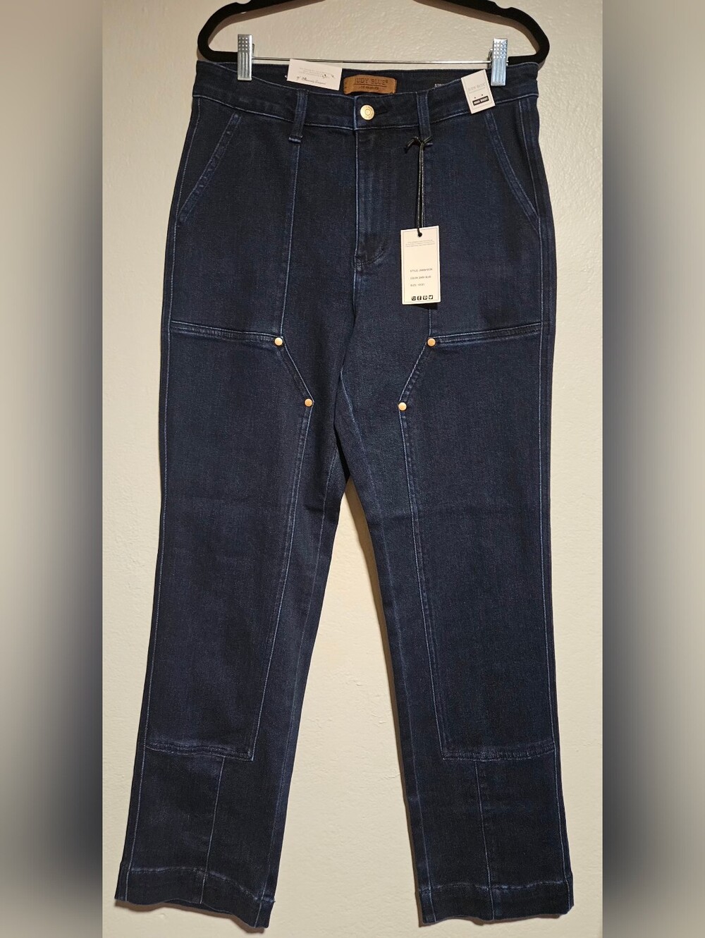 Judy Blue Horizon High-Rise Work Wear Utility Straight Leg Jeans Size 13/31 NWT - Picture 7 of 16